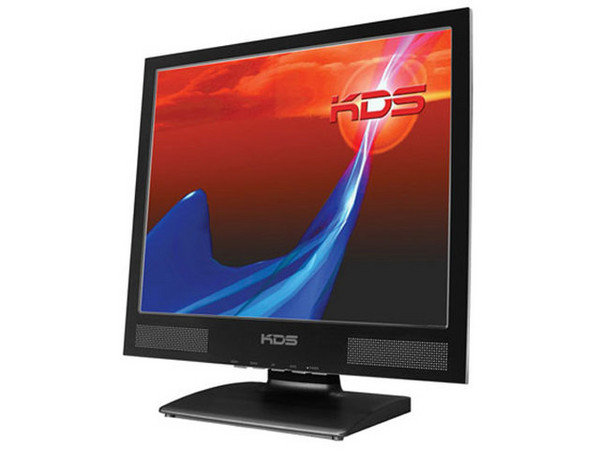 Monitor LCD KDS K-72MB de 17 Pulg. con Bocinas, Color Negro.
