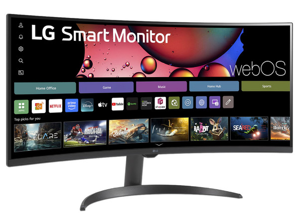 Monitor Curvo Smart LG 34SR60QC de 34