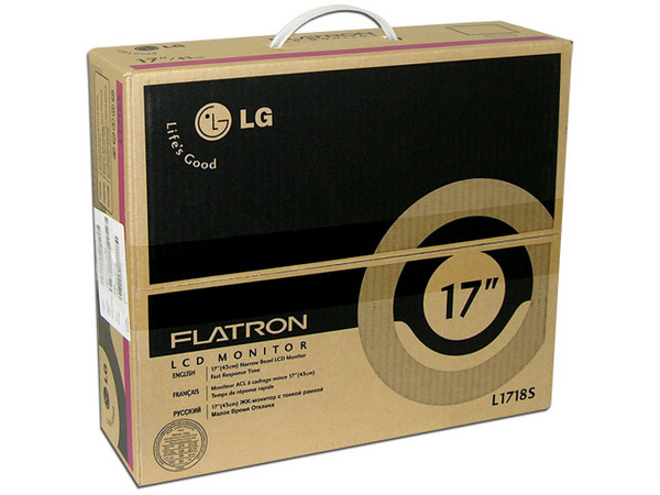 Monitor LCD LG de 17 Pulgadas, Color Negro.