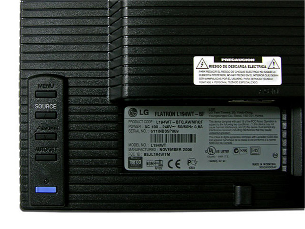 Monitor LCD LG de 19 Pulg. Widescreen