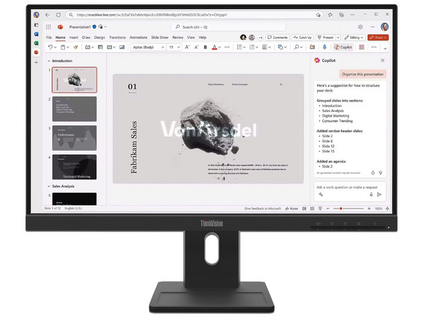 Monitor LED Lenovo ThinkVision E22-40 de 21.5