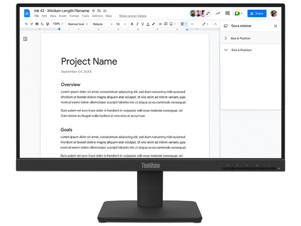 Monitor LED Lenovo ThinkVision S22 de 21.5