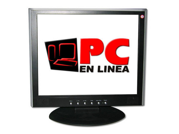 Monitor LCD Amptron de 17Pulg. Color Negro-Plateado con Bocinas Integradas.