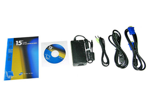 Monitor LCD CMV de 15Pulg. Modelo CT-529 con Bocinas integradas.