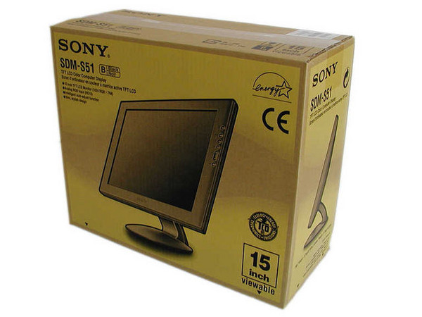 Monitor LCD Sony SDM-S51 de 15Pulg, Montable en Pared