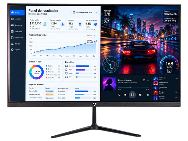 Monitor Curvo VORAGO LED-C24 de 23.6