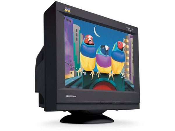 Monitor ViewSonic G90FB, de 19Pulg .21MM, Color Negro, PerfectFlat.