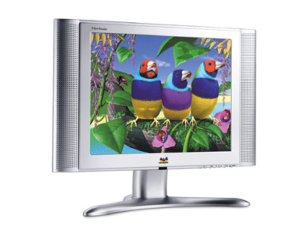Monitor LCD/TV ViewSonic N1500TV de 15Pulgadas con Sintonizador de TV y Bocinas, Color Plata.