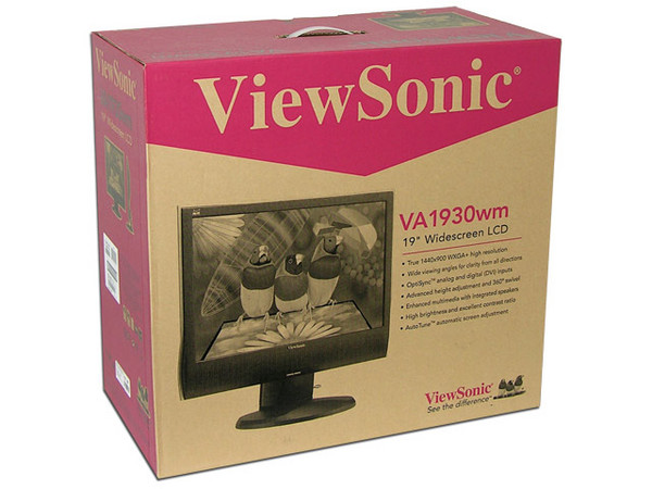 Monitor LCD ViewSonic Widescreen 19