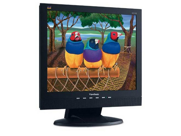 Monitor LCD ViewSonic VA712b de 17 Pulg. color Negro con Bocinas.