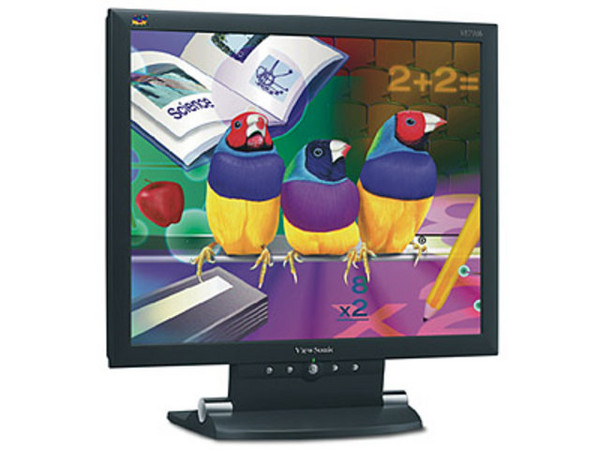 Monitor LCD ViewSonic de 17 Pulg. Modelo VE710B, Color Negro