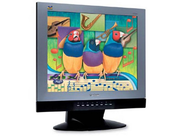 Monitor LCD ViewSonic VG800 de 18Pulg. Color Negro con Plata
