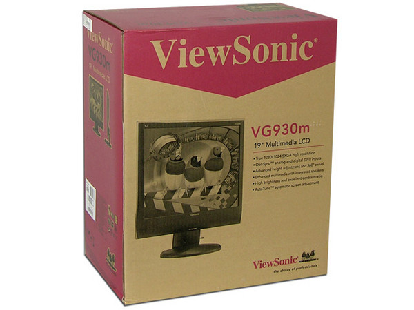 Monitor LCD ViewSonic VG930M de 19 Pulg. Color Negro