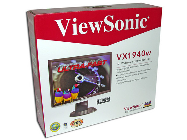 Monitor LCD ViewSonic Widescreen 19