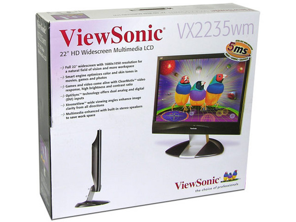 Monitor LCD ViewSonic Widescreen 22