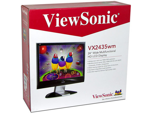 Monitor LCD ViewSonic Widescreen 24