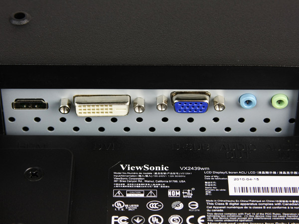 Monitor LCD ViewSonic Widescreen 23.6
