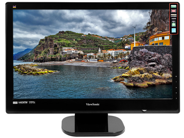 Monitor LED ViewSonic de 23.6
