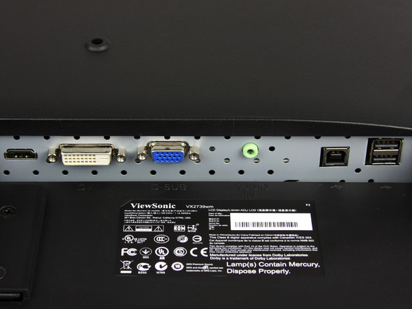 Monitor LCD ViewSonic Widescreen 27