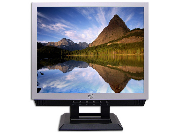 Monitor LCD Westinghouse de 19Pulg, Color Negro/Plata
