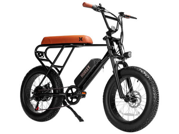 Bicicleta Eléctrica Hurley Bike Mini Swell, hasta 32 Km/h, Color Negro.