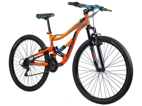 Bicicleta Para Montaña Mercurio DS Xpert R29, 21 Velocidades, Cambios Rapid Fire, Color Naranja.
