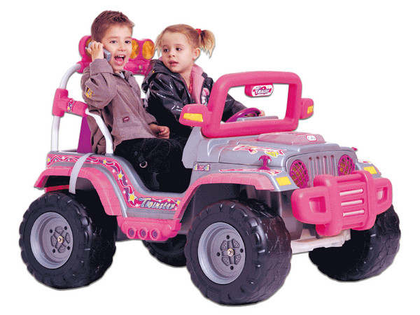 Vehículo Montable Eléctrico Mytek MY-5609N1, Twinster 4x4, 8 km/h Máx, Control Remoto, Música, Color Rosa.