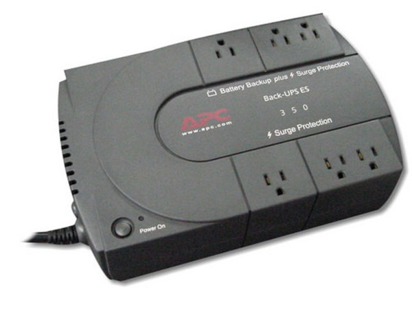 APC BACK-UPS 350, USB, con 6 Enchufes (3 Protegidos)