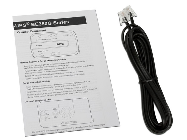 Batería de Respaldo APC Back-UPS BE350G-LM, 350VA (200 Watts) con 5 contactos NEMA 5-15R. 