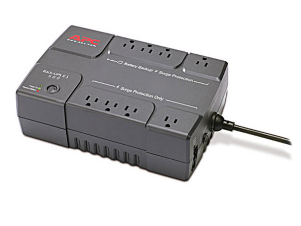 APC Back-UPS ES, 500VA/300W, Entrada 120V/Salida 120V
