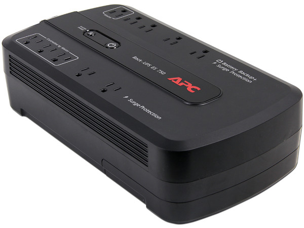 Batería de Respaldo APC Back-UPS BE750G-LM de 750VA(450W) con 10 Contactos NEMA 5-15R, 120V.