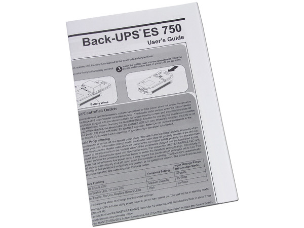 Batería de Respaldo APC Back-UPS BE750G-LM de 750VA(450W) con 10 Contactos NEMA 5-15R, 120V.
