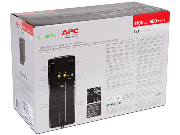 Back UPS PRO APC BR1100M2-LM 1100VA/600W, 10 contactos,  2 puertos USB,120V.