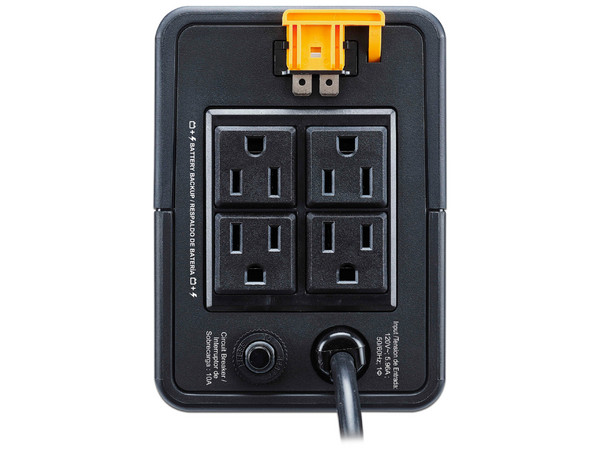 Back UPS APC BVX700LU-LM de 700VA/360W, 4 contactos NEMA 5-15R, 120V. Color Negro.