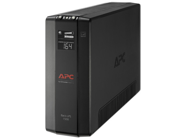 UPS APC BX1500M-LM60 de 1500VA (900 Watts), Salida 120V, 10 Contactos NEMA 5-15R, Color Negro.