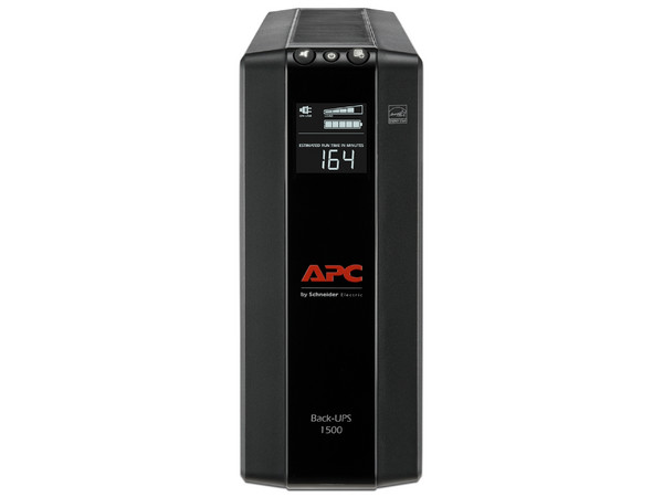 UPS APC BX1500M-LM60 de 1500VA (900 Watts), Salida 120V, 10 Contactos NEMA 5-15R, Color Negro.