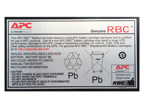 Batería de Reemplazo APC RBC4, Para UPS.