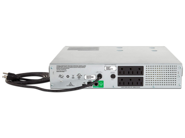 Batería de respaldo APC Smart-UPS SMC1000-2UC de 1000VA/600W, Ethernet, USB, SmartSlot, 2U.