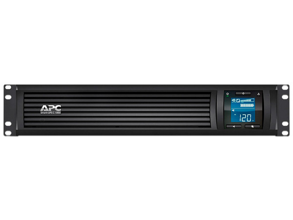 Batería de respaldo APC Smart-UPS SMC1000-2UC de 1000VA/600W, Ethernet, USB, SmartSlot, 2U.
