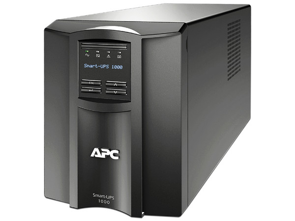 Bateria de respaldo APC Smart-UPS SMT1000C de 1000VA/700W con 8 contactos NEMA 5-15R, SmartSlot, USB, 120V.