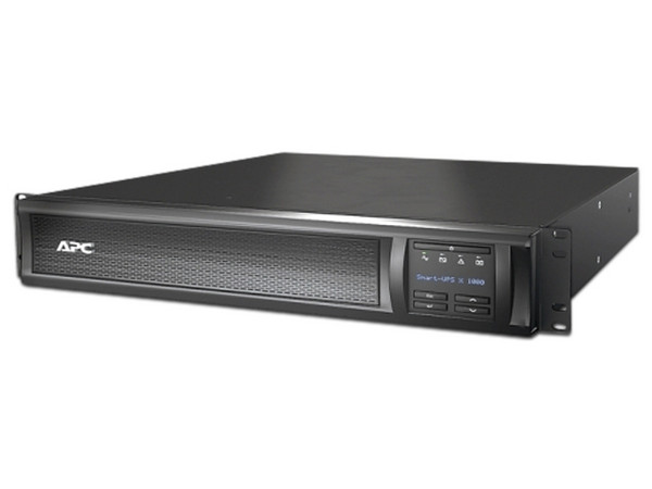 UPS APC Smart-UPS X SMX1000C de 1000VA (900W), 8 contactos, para montar en Rack 2U.