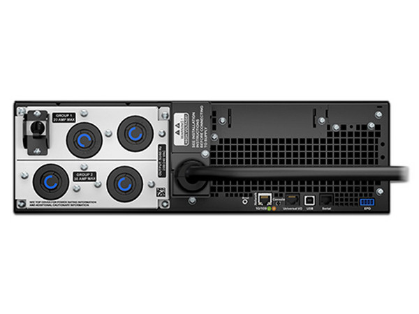 UPS APC Smart-UPS SRT5KRMXLT de 5000 VA (4250 Watts), 4 contactos, para montar en Rack.