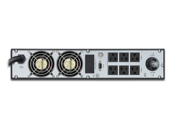 UPS en línea APC SAI Easy SVR RM de 3000VA/2400W de 7 contactos de salida (1xNEMA L5-30R, 6xNEMA 5-20R), 120V.