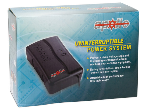 UPS Apollo, 4 Contactos, 500VA/300W.