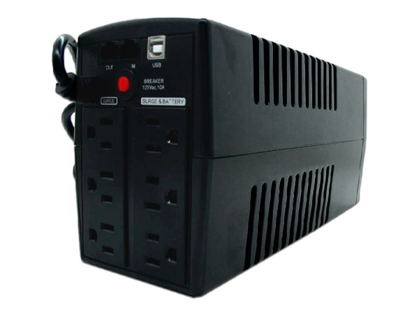 No-Break Barracuda SR-1100i, de 1100VA/540W con 6 contactos.