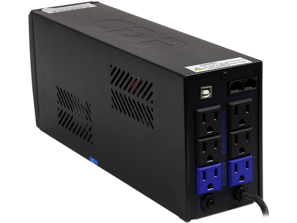  No-Break (UPS) CDP, 700VA(420Watts) con 6 Conexiones, USB, RJ45.