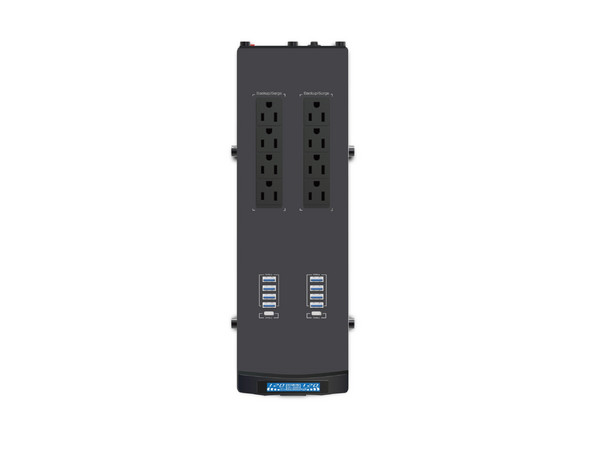 No Break CDP GSMART1516B, 1500 VA / 900 W, UPS Smart, AVR, 16 Salidas, Puerto de Carga USB (8 USB-A y 2 USB-C), Luz RGB, Pantalla LCD, 120 Vca. Color Negro.