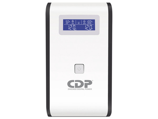 No Break CDP R-SMART 1010 de 1000VA (500W) 5 Contactos, Respaldo de Batería y Regulador AVR, 5 Contactos con Supresión. Color Blanco.