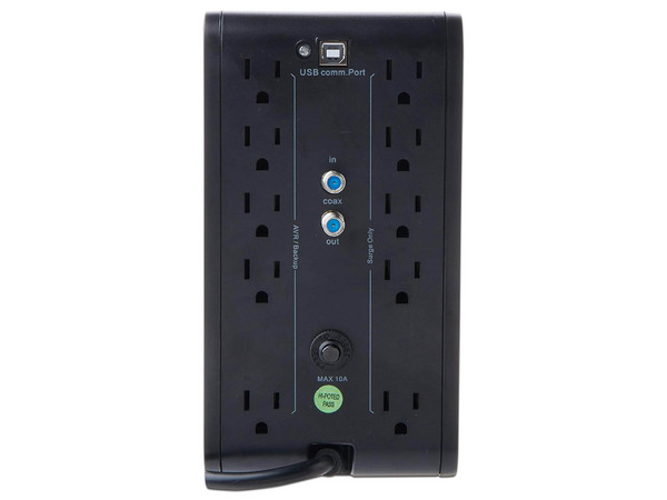 No Break CDP R-SMART 1010 de 1000VA (500W) 5 Contactos, Respaldo de Batería y Regulador AVR, 5 Contactos con Supresión. Color Blanco.