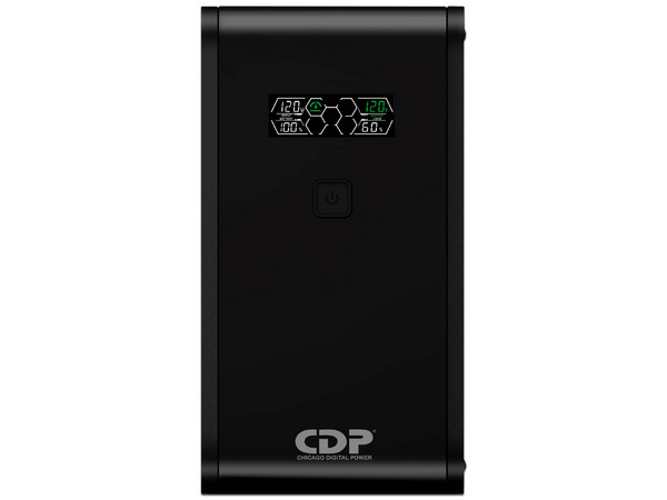No Break CDP R-SMART2010 de 2000VA (1200W) 5 Contactos, Respaldo de Batería y Regulador AVR, 5 Contactos con Supresión. Color Negro